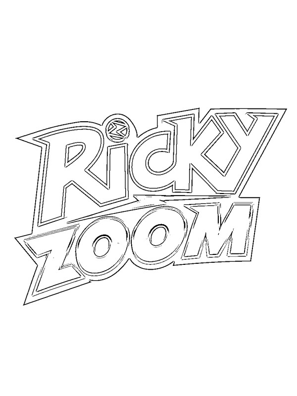 Logo Ricky Zoom Coloring page