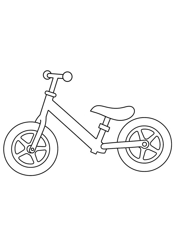 Balance bike Coloring page