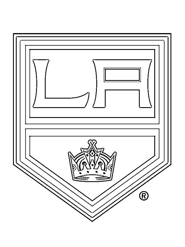 Los Angeles Kings Coloring page Los Angeles Kings Coloring page