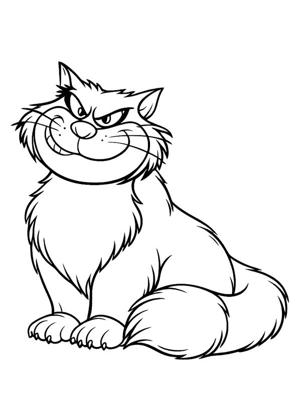 Lucifer the Cat Coloring page