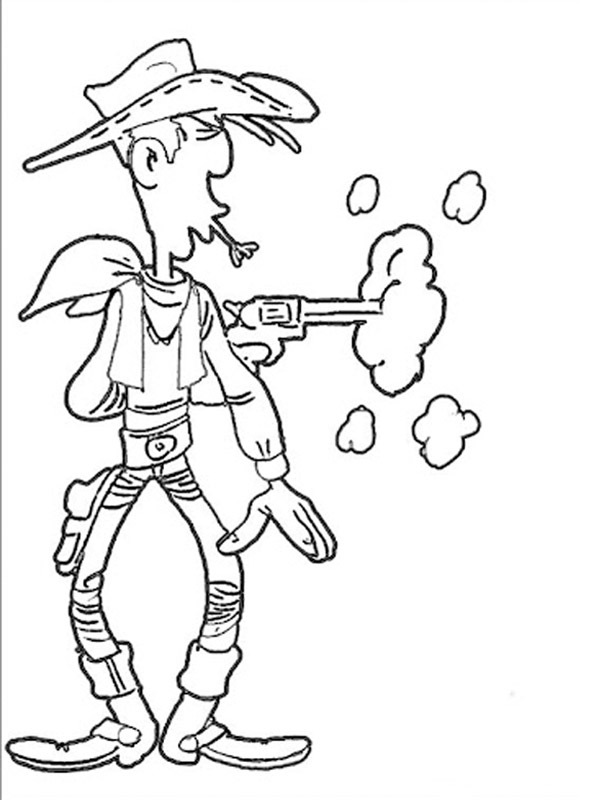 Lucky luke Coloring page