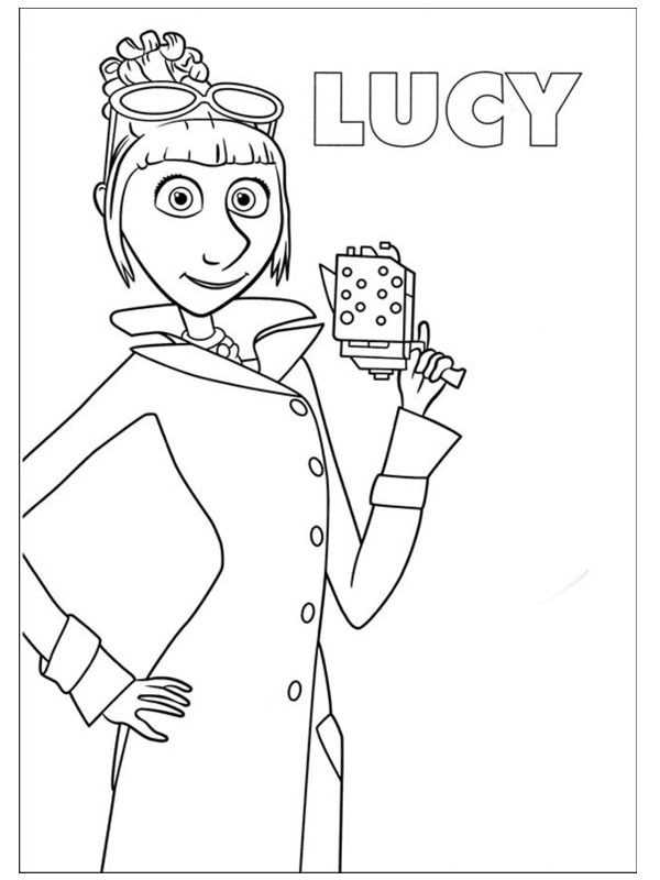 Lucy minions Coloring page