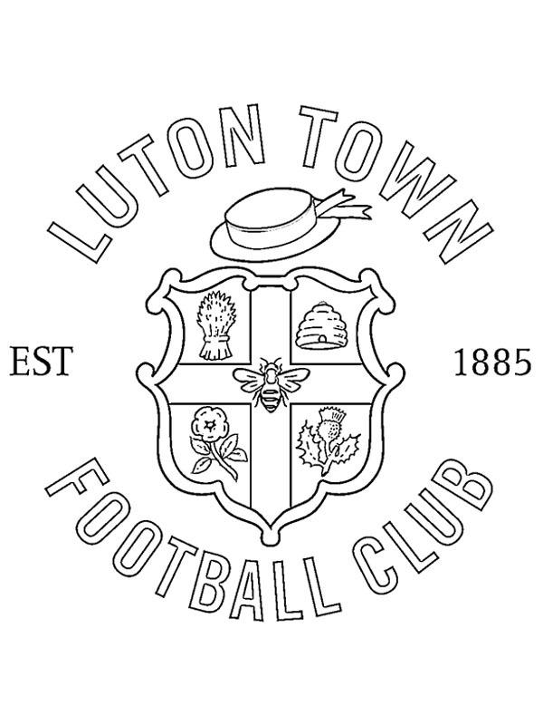 Luton Town FC Coloring page Luton Town FC Coloring page