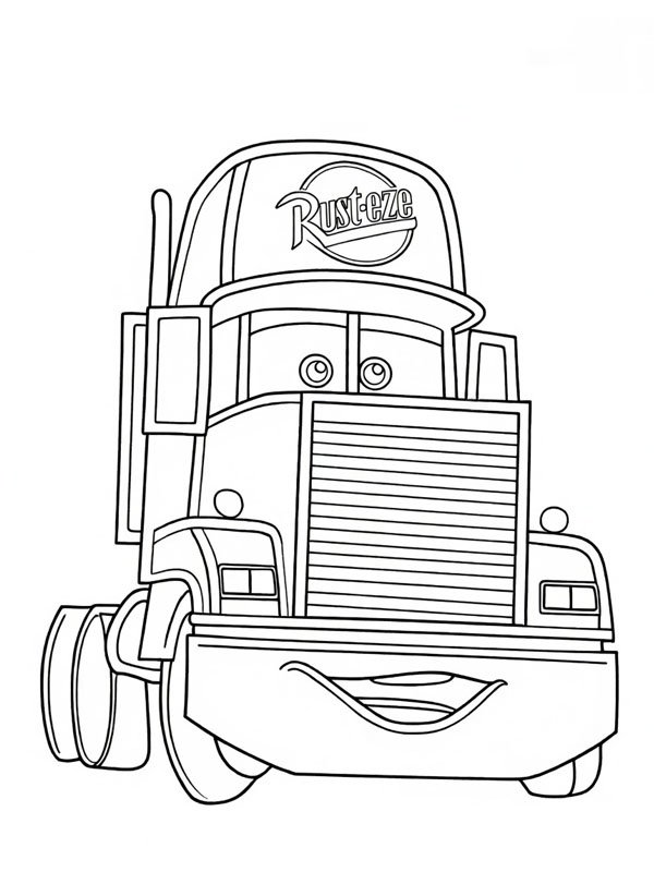 Mack (Cars) Coloring page