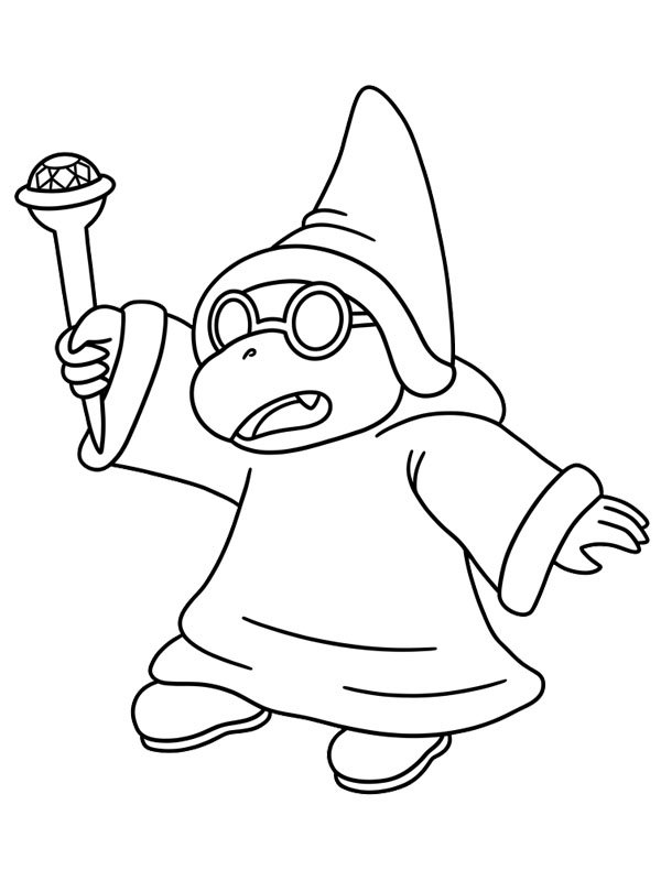 Magikoopa (Super Mario) Coloring page