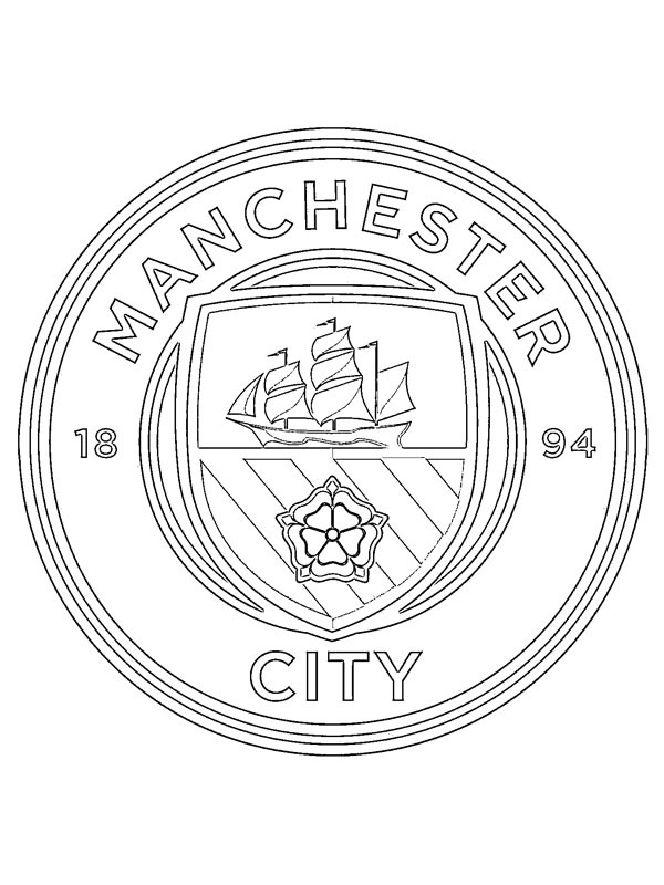 Manchester City FC Coloring page
