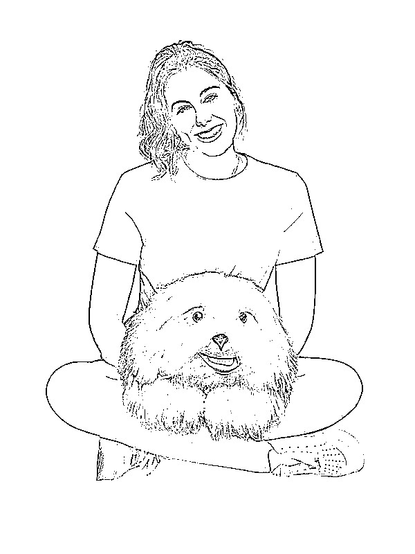 marie and samson Coloring page
