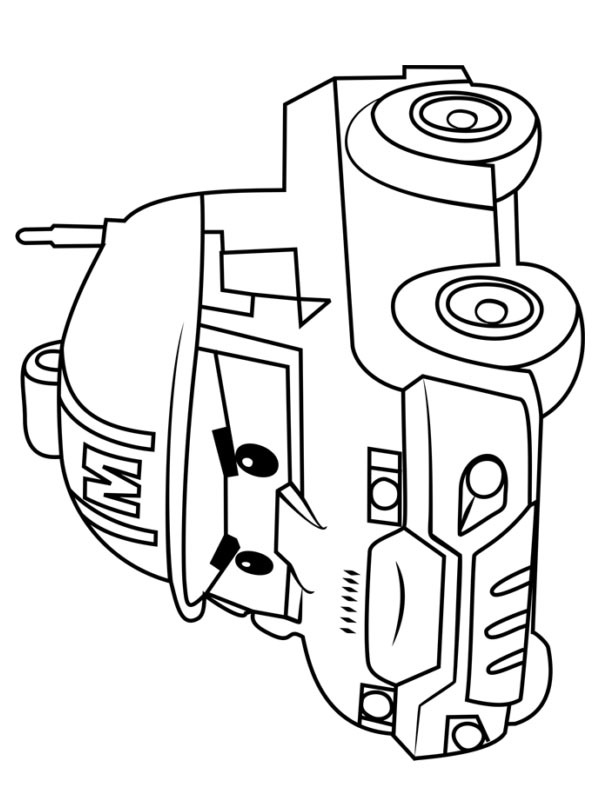 Mark Robocar Poli Coloring page Mark Robocar Poli Coloring page