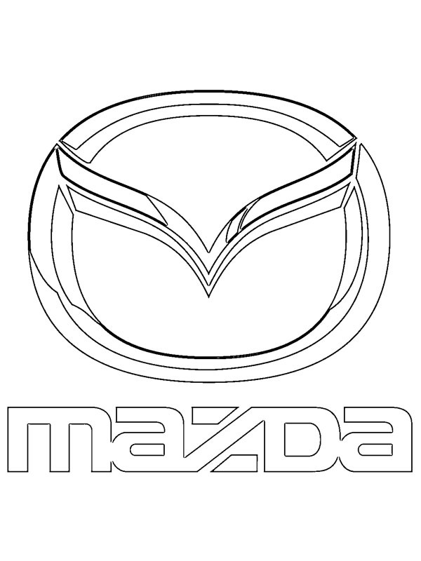 Mazda Logo Coloring page