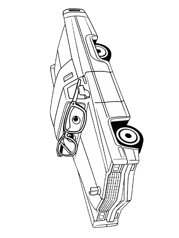 Mel Dorado (Cars 2) Coloring page