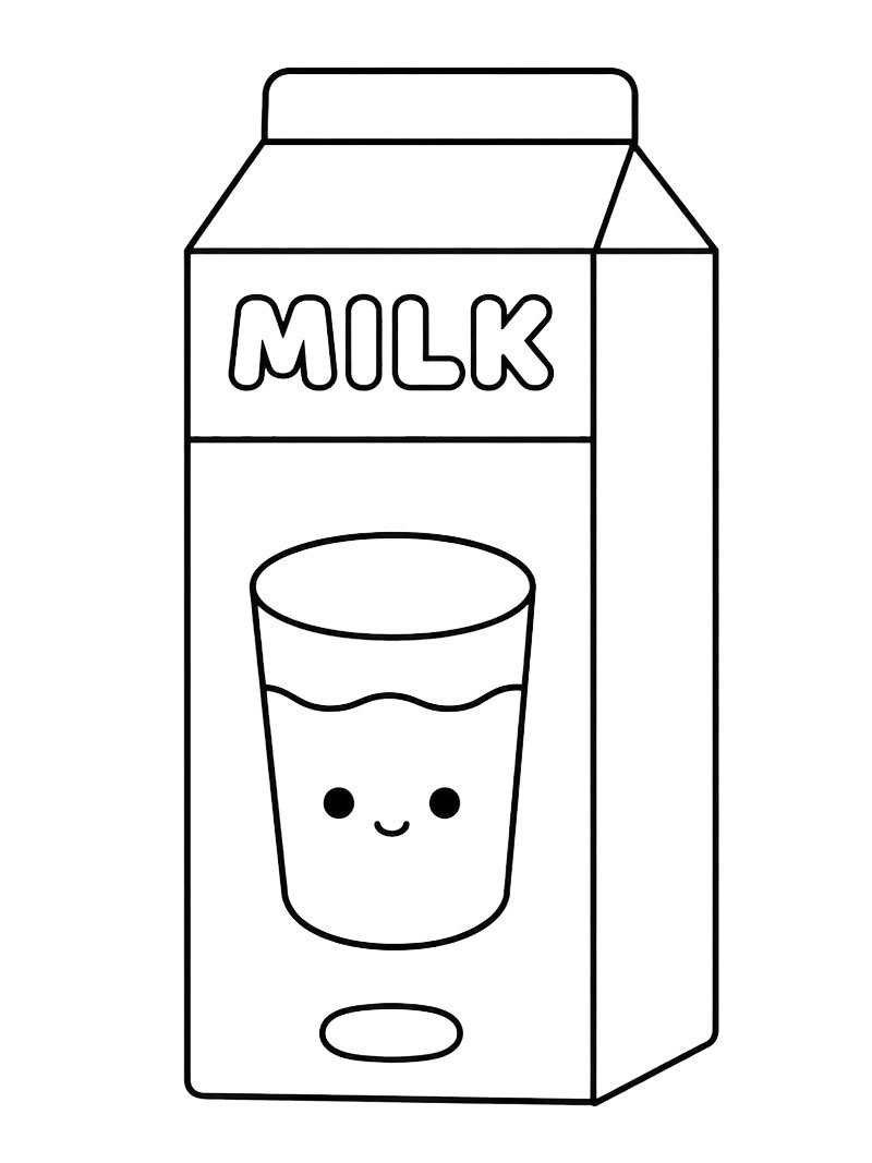 Milk (Toca Boca) Coloring page