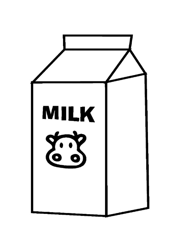 Milk pack Coloring page