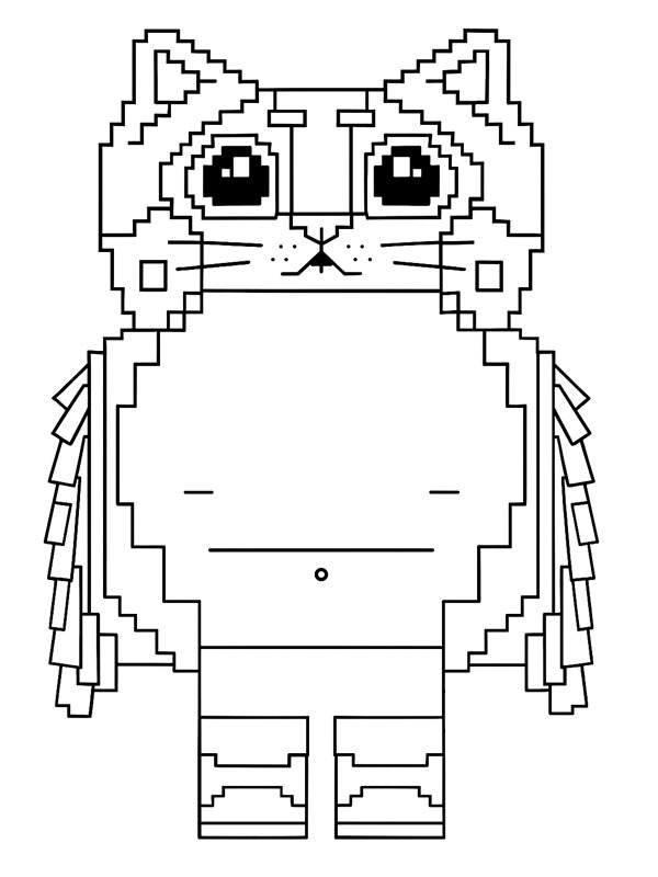 Meowl (Steal a Brainrot) Coloring page Meowl (Steal a Brainrot) Coloring page
