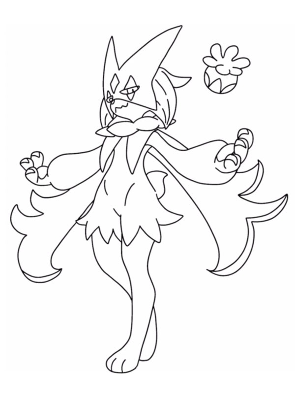 Meowscarada (Pokémon) Coloring page Meowscarada (Pokémon) Coloring page