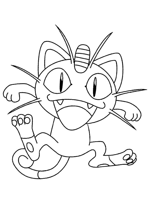 Meowth (Pokémon) Coloring page