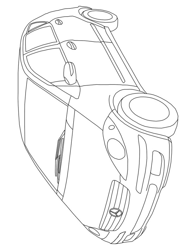 Mercedes-Benz B class Coloring page