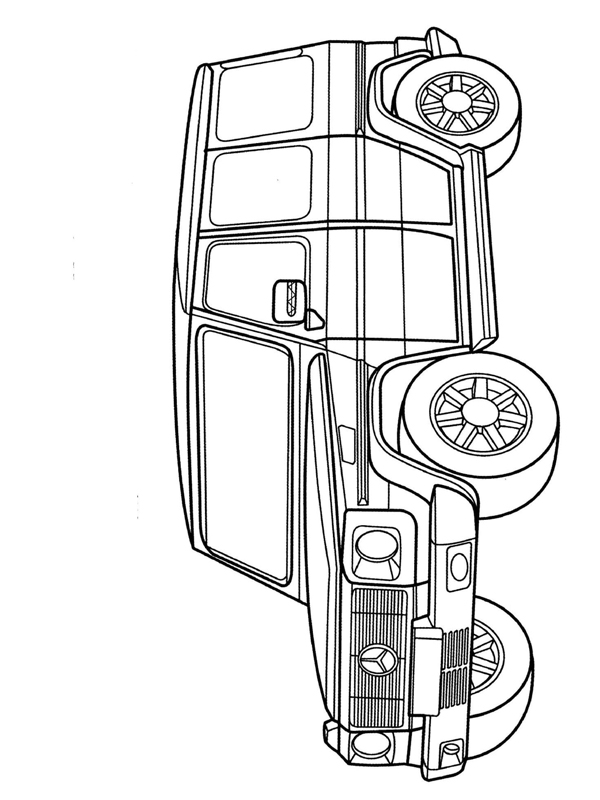 Mercedes Benz G class Coloring page