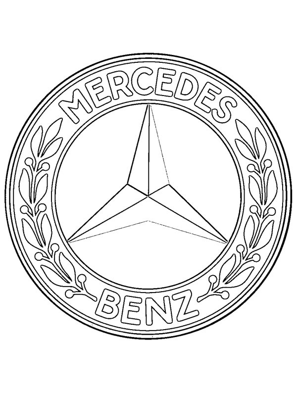 Mercedes-Benz logo Coloring page