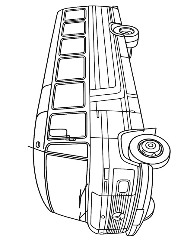 Mercedes-Benz O309 Coloring page Mercedes-Benz O309 Coloring page