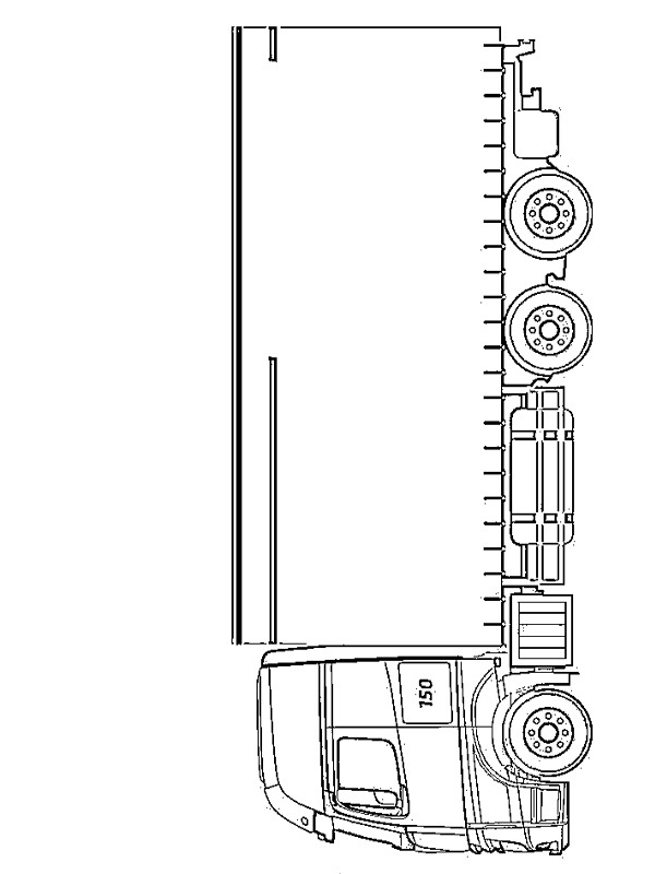 Mercedes-Benz Truck Coloring page