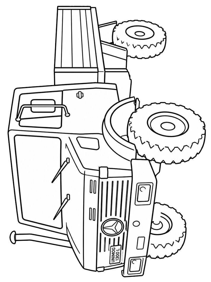 Mercedes Unimog 1300 L Coloring page Mercedes Unimog 1300 L Coloring page