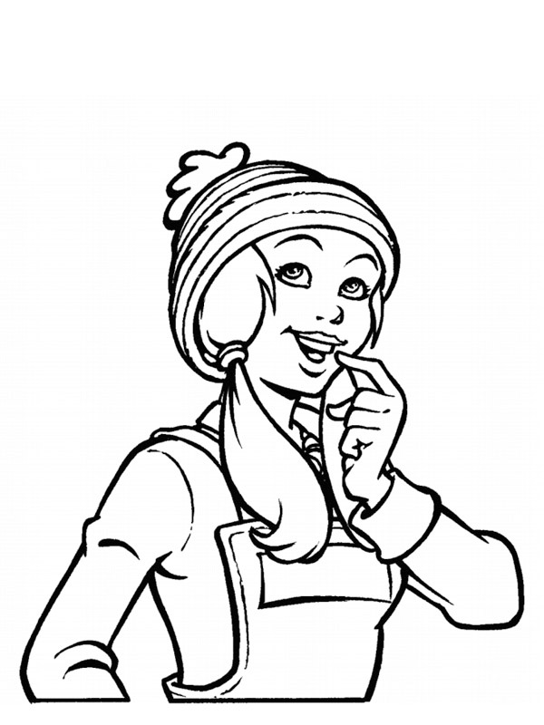 Merel from Amika Coloring page