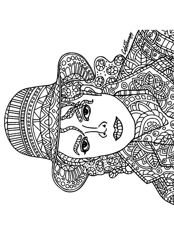 Michael Jackson for adults Coloring page