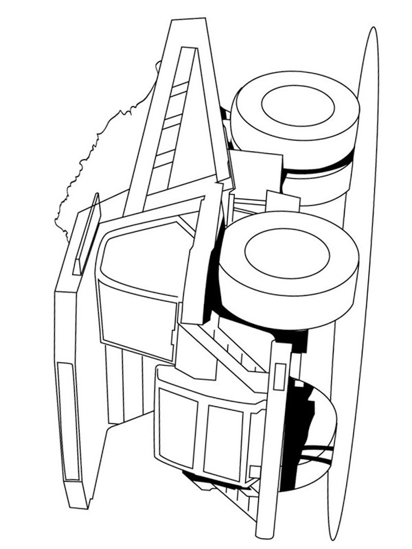 Mining truck Coloring page