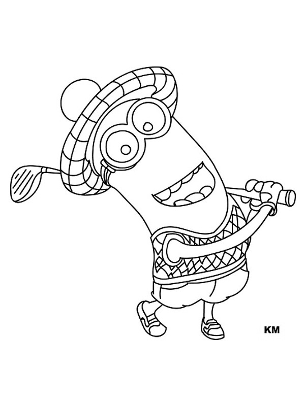 Kevin the Minion Coloring page