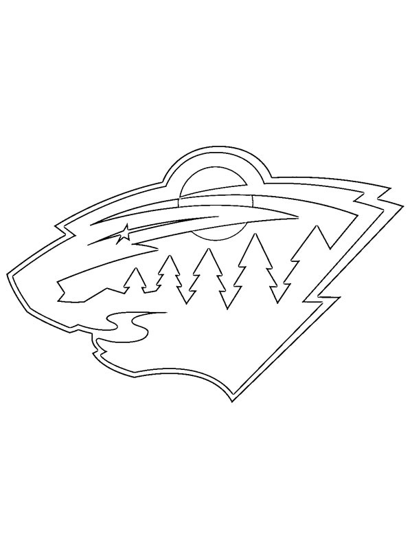 Minnesota Wild Coloring page