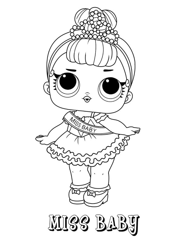 Miss baby Coloring page