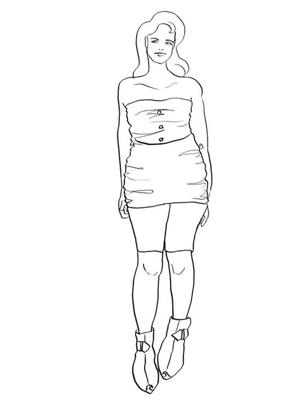 Model Coloring page