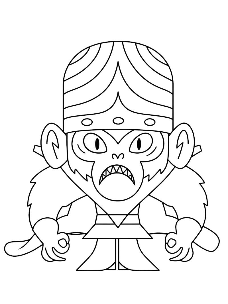 Mojo Jojo (Powerpuff Girls) Coloring page