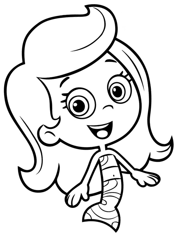 Molly Bubble Guppies Coloring page Molly Bubble Guppies Coloring page
