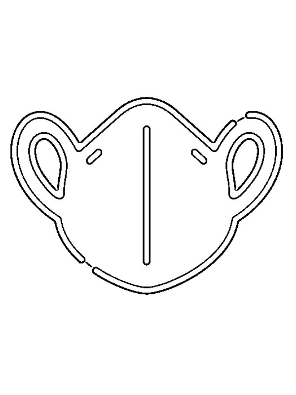 Face mask Coloring page