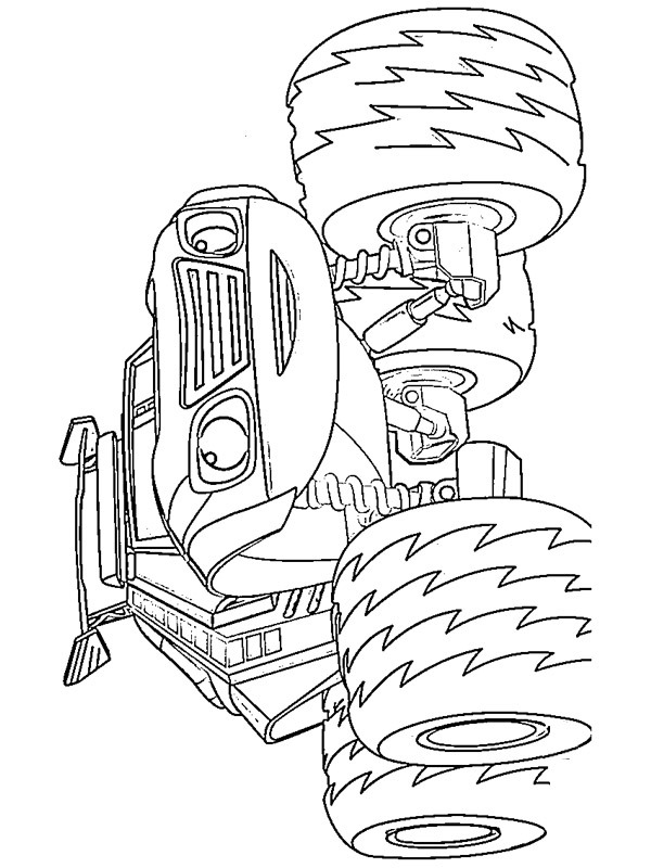 Monster truck Watts Coloring page Monster truck Watts Coloring page