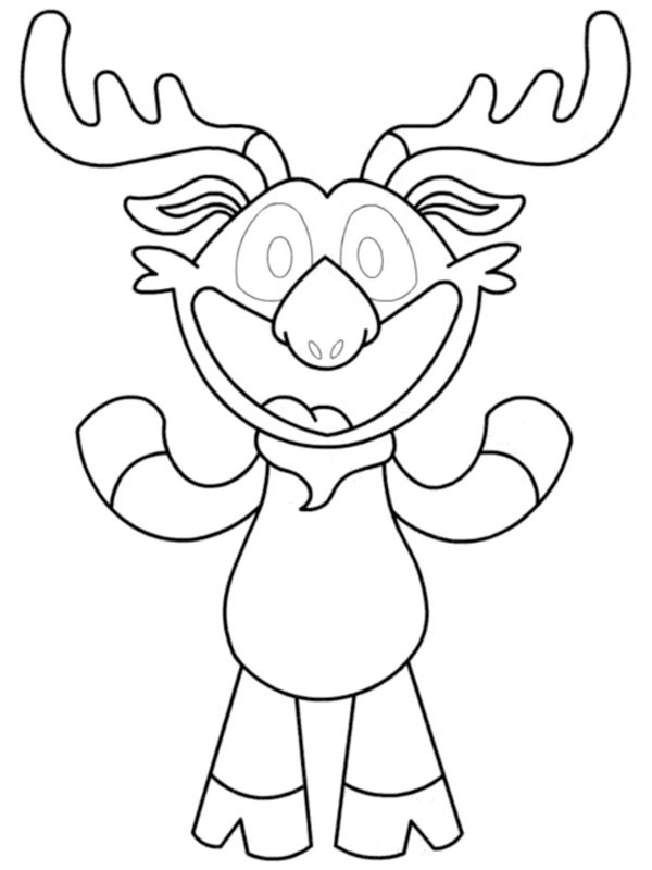 Moody Moose (Poppy Playtime) Coloring page Moody Moose (Poppy Playtime) Coloring page