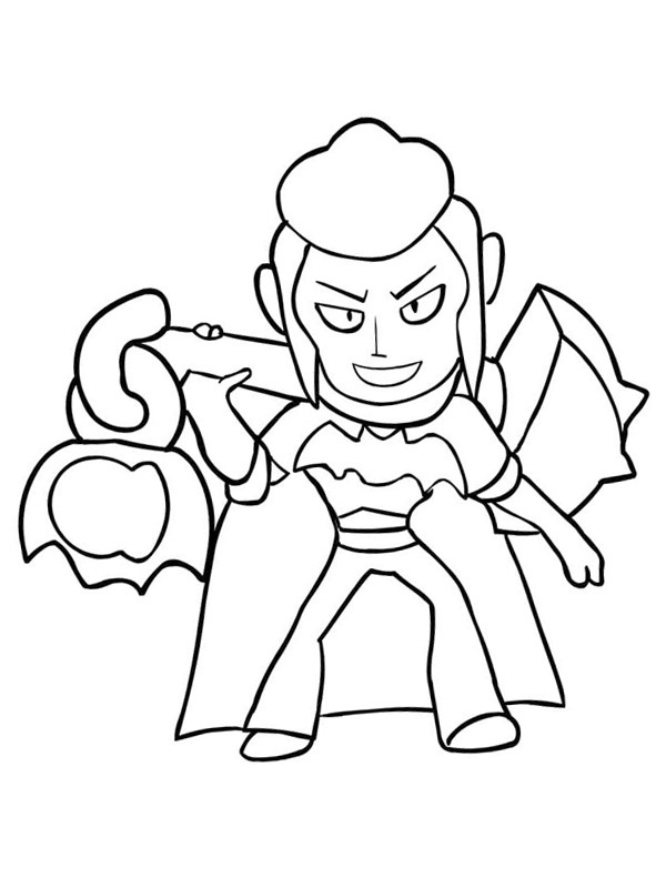Mortis Brawl Stars Coloring page Mortis Brawl Stars Coloring page