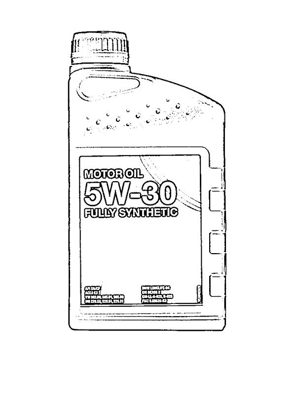 Motor oil Coloring page