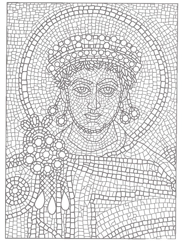 mosaic Coloring page