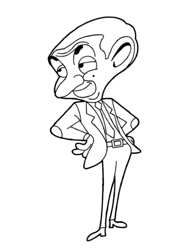 Mr Bean Coloring page