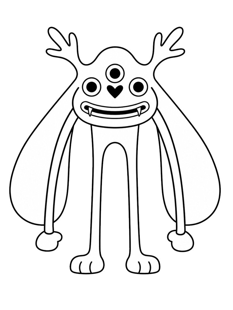 Mr. Kickster (Garten of Banban) Coloring page