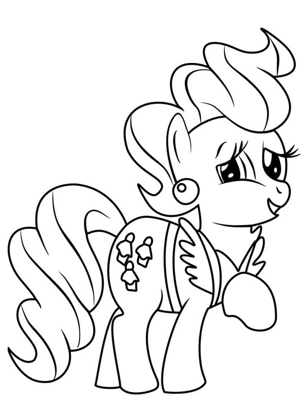 Mrs. Cake My Little Pony Coloring page Mrs. Cake My Little Pony Coloring page