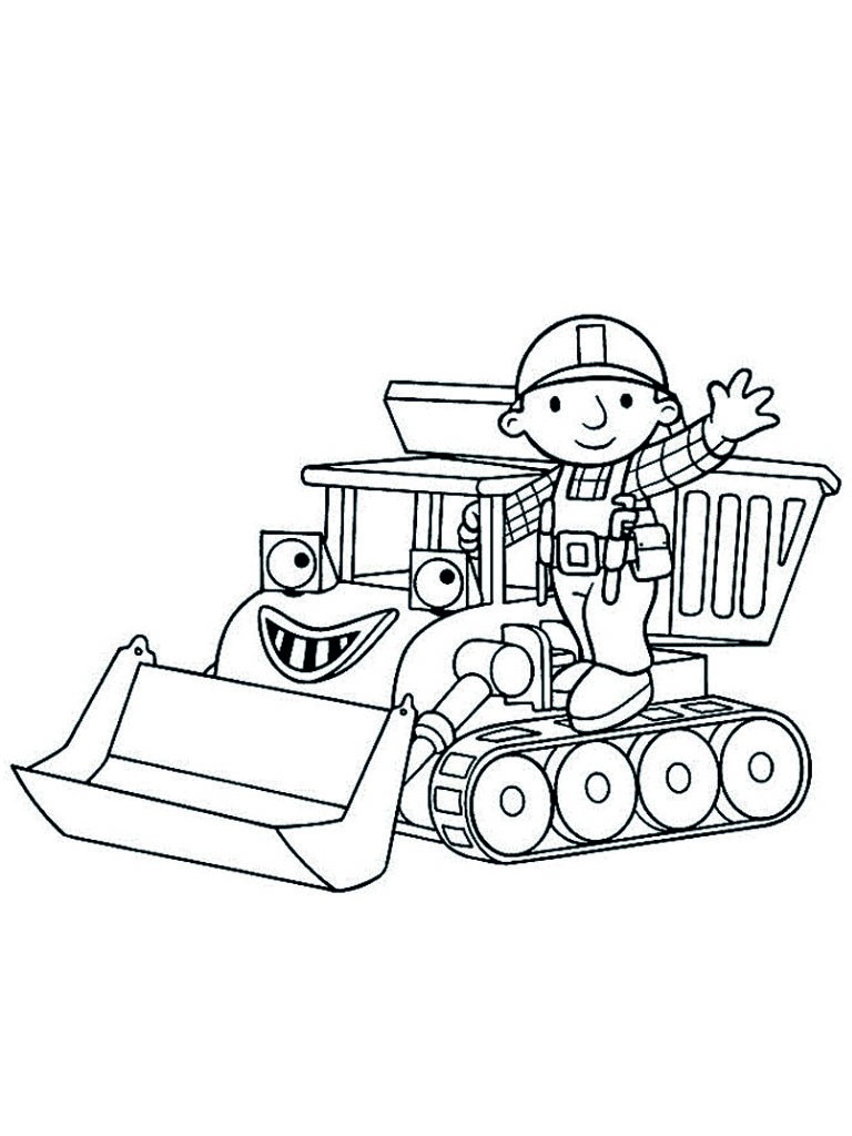 Muck and Bob the Builder Coloring page Muck and Bob the Builder Coloring page