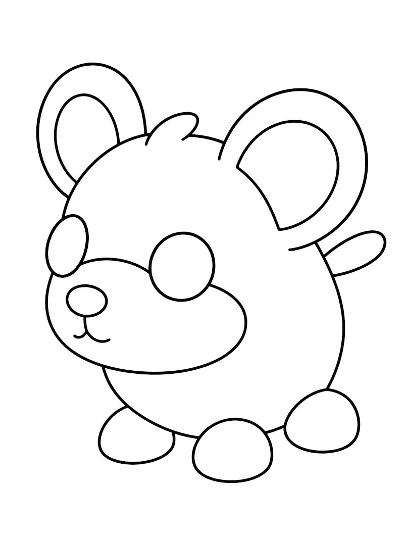 Mouse (Adopt Me!) Coloring page