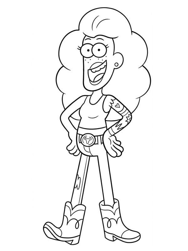 Nancy Green (Big City Greens) Coloring page