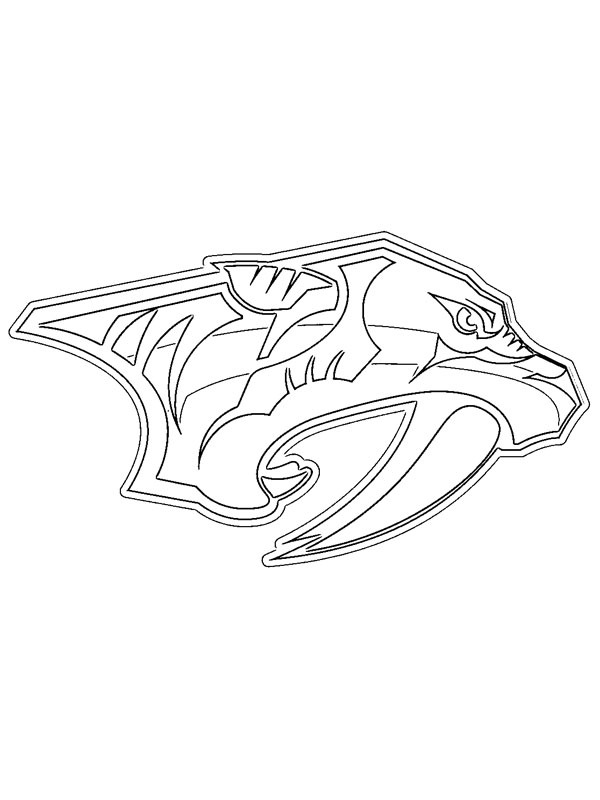 Nashville Predators Coloring page Nashville Predators Coloring page