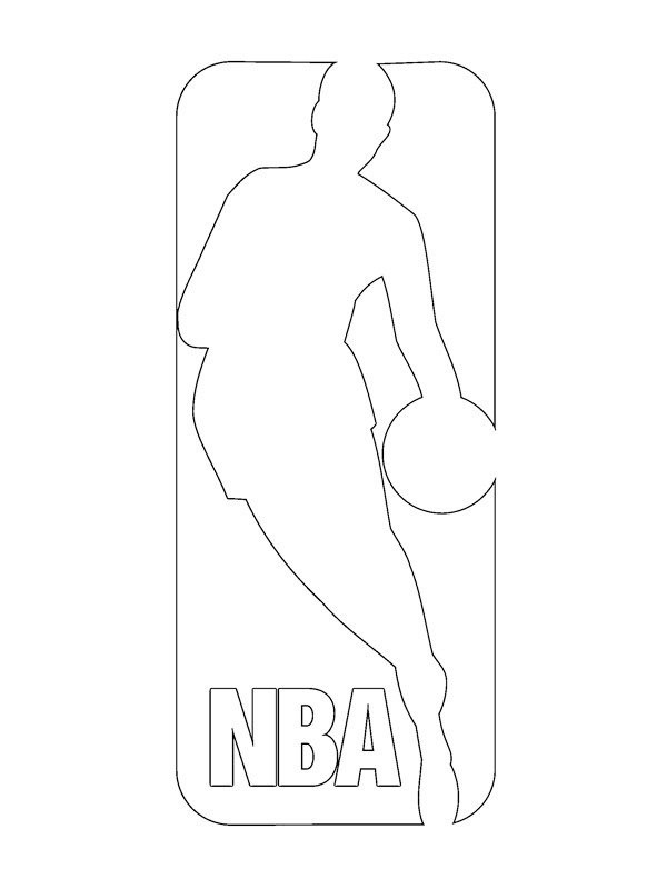 NBA logo Coloring page