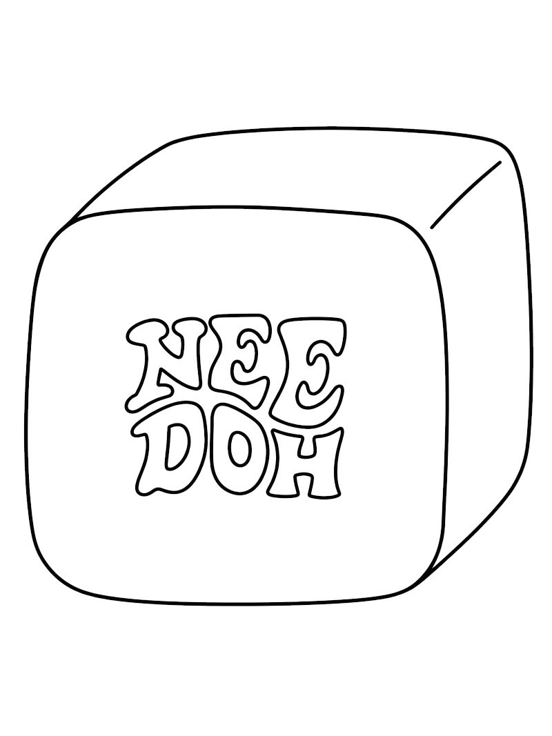 NeeDoh Nice Cube Coloring page