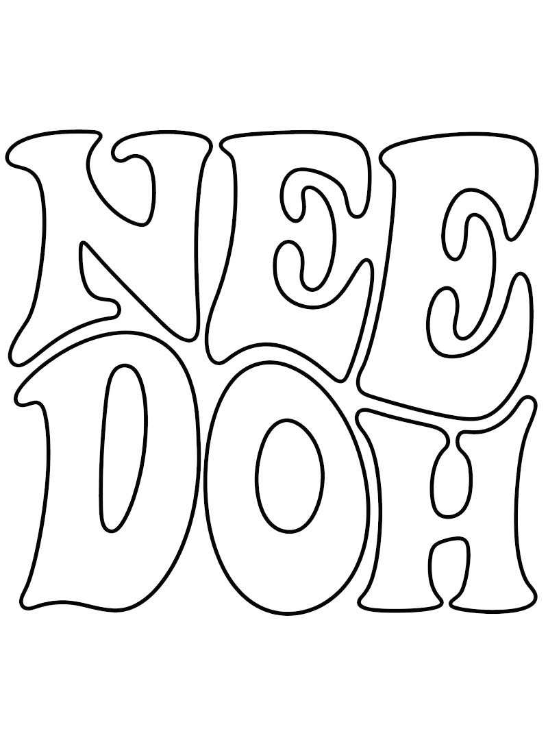 Needoh Coloring page